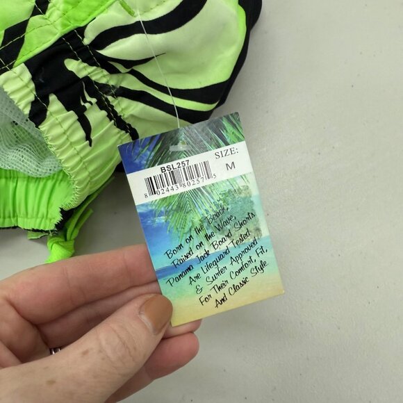 Panama Jack Hibiscus Floral Mesh Lined Cargo Swim Trunks Mens size Medium NEW - Picture 4 of 10